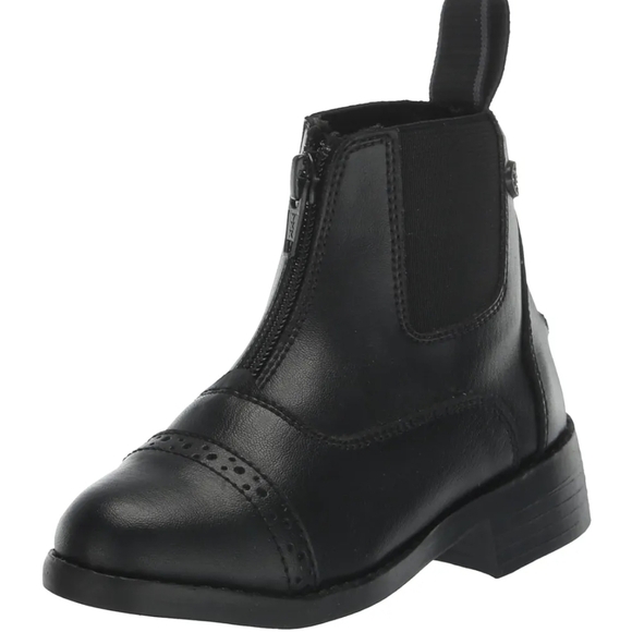 EquiStar Black Leather Ankle Boots - Picture 3 of 15